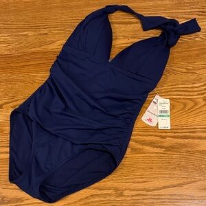 NWT Tommy Bahama Navy Swim Suit - 8